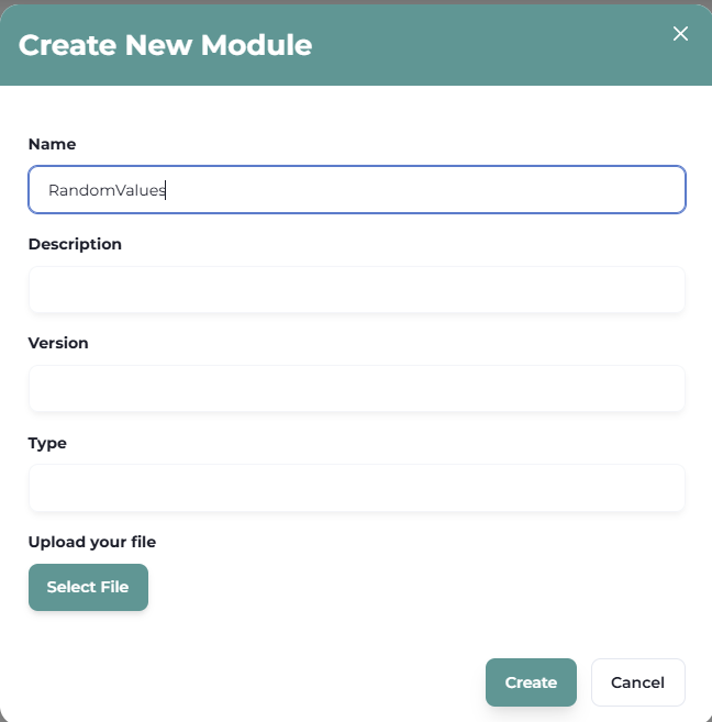 Create New Module